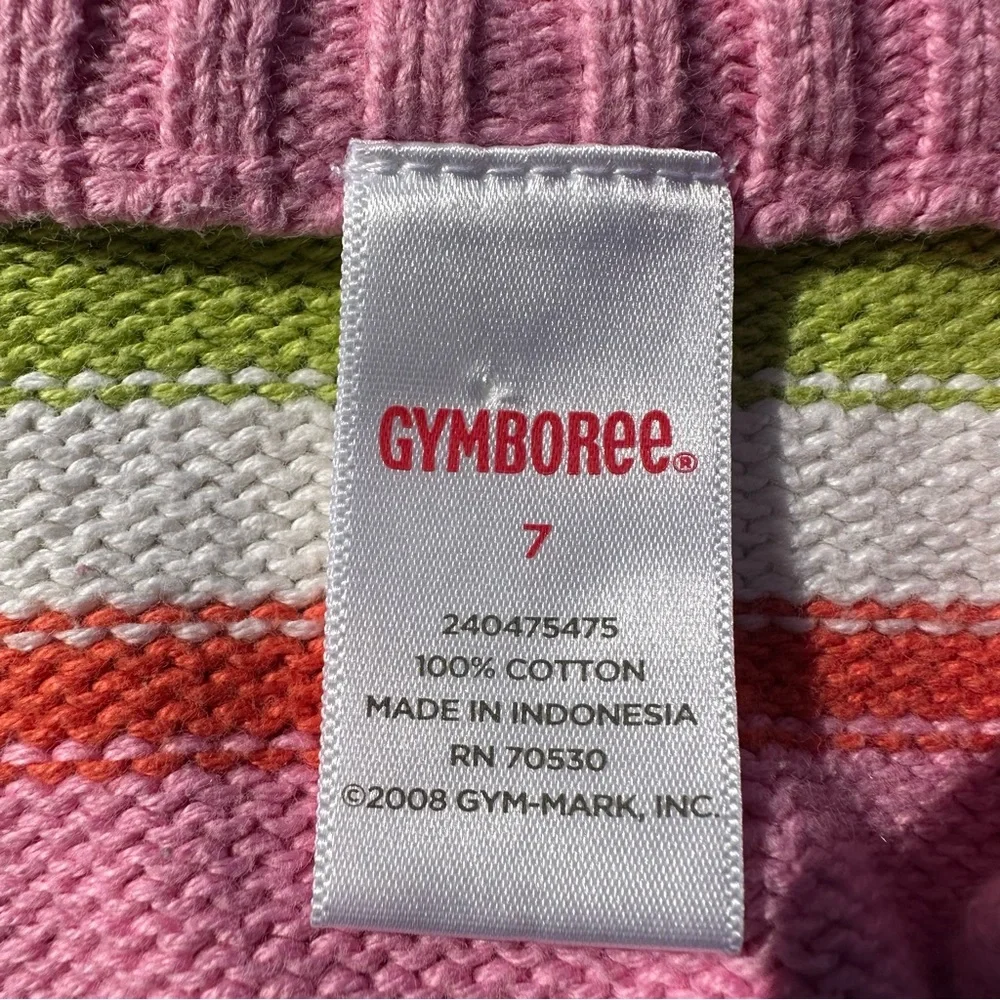 Gymboree Girls Multicolor Striped Cardigan Sweater Size 7 Layering